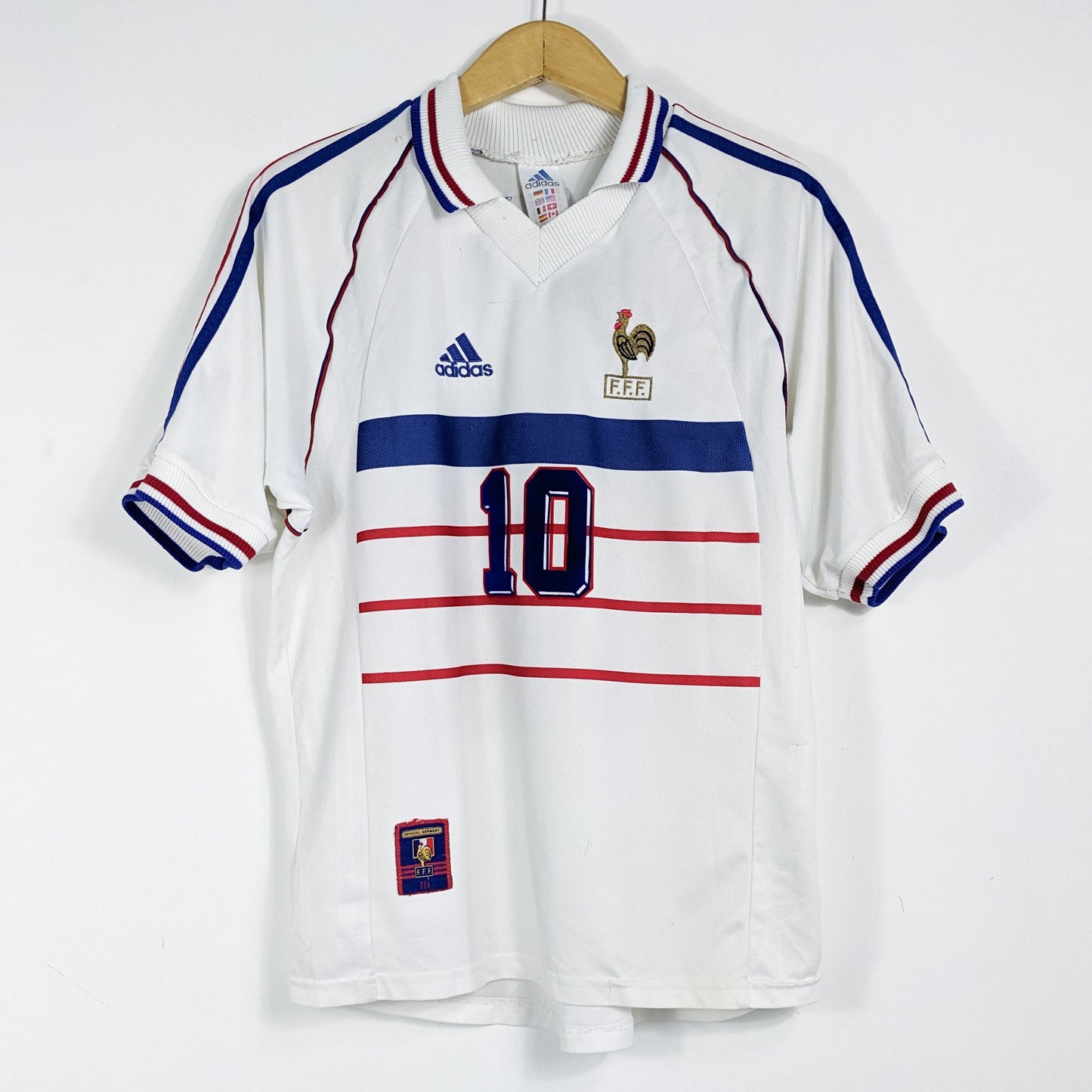 Authentic France 1998 Away - Zidane #10 Size M (No Star)