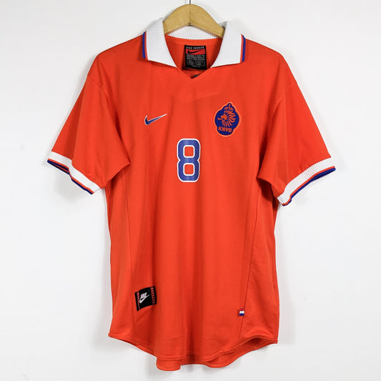 Authentic Netherland 1997 Home - Bergkamp #8 Size L