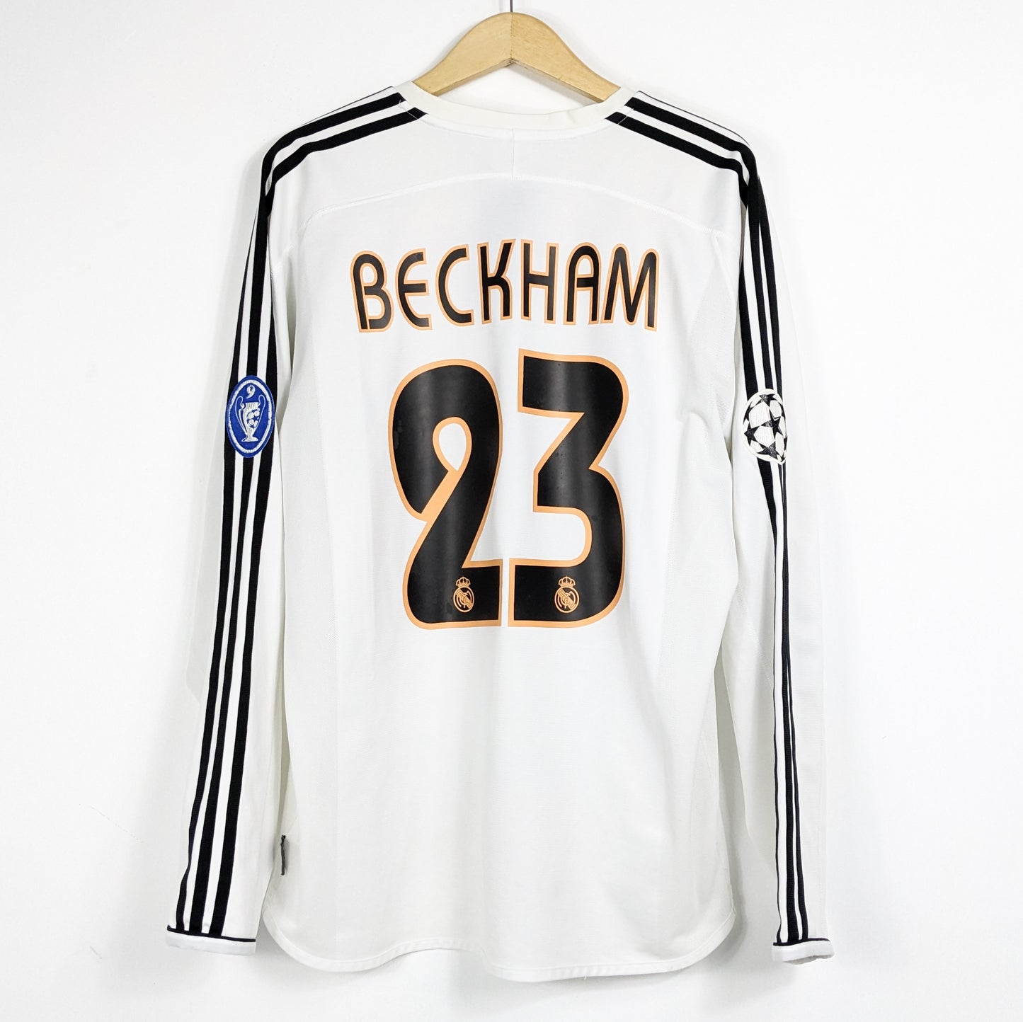 Authentic Real Madrid 2003/04 Home - Beckham #23 Size XL (Long Sleeve)