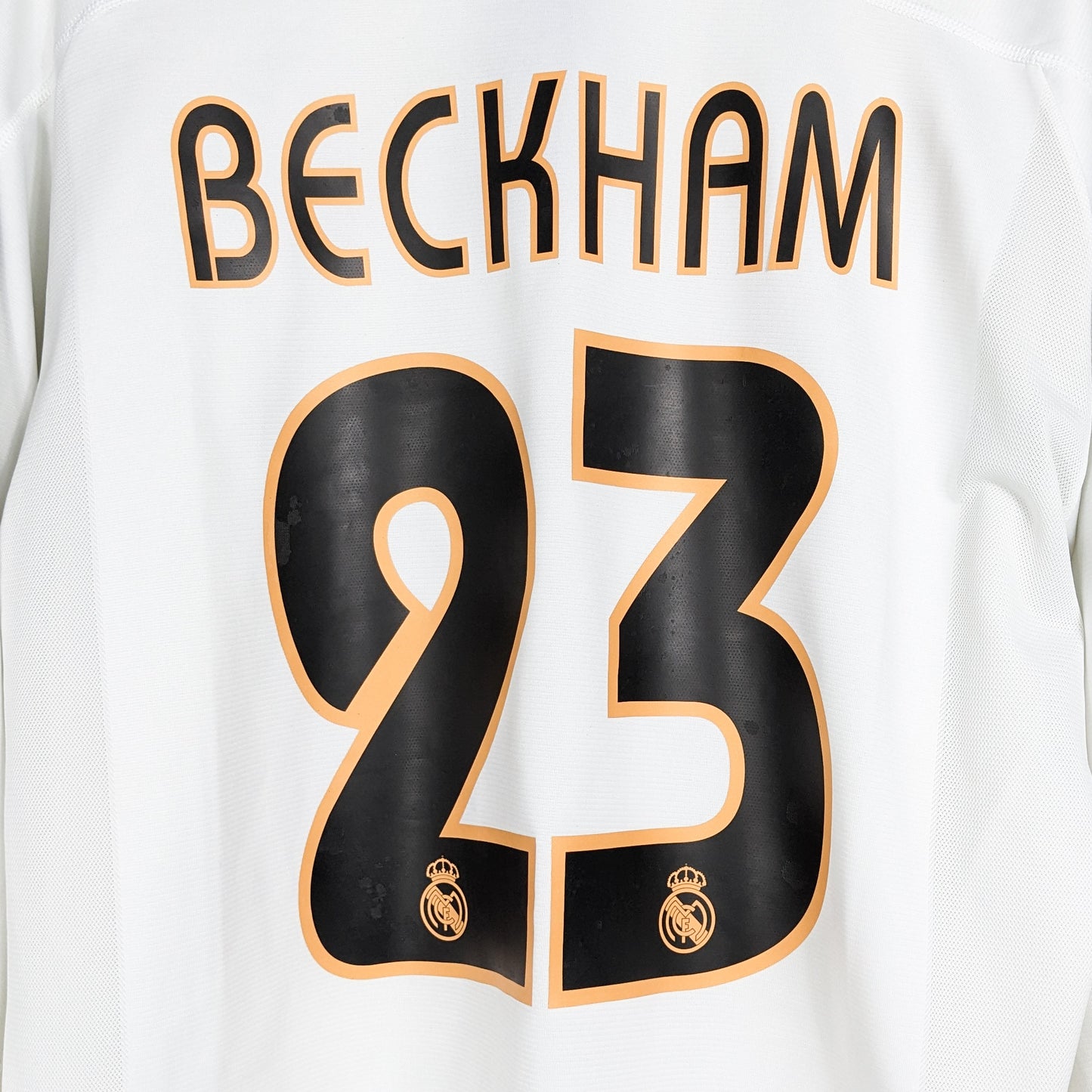 Authentic Real Madrid 2003/04 Home - Beckham #23 Size XL (Long Sleeve)