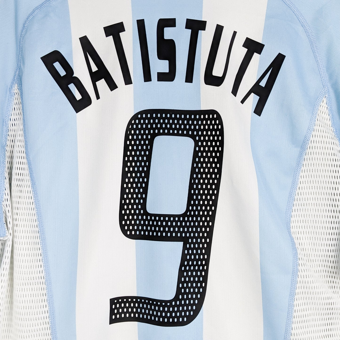 Authentic Argentina 2002/04 Home - Batistuta #9 Size L (Player Issue)