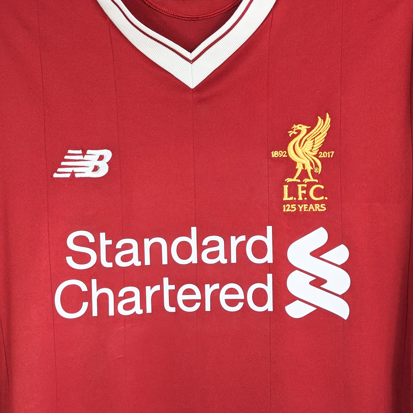 Authentic Liverpool 2017/18 Home - Virgil #4 Size L