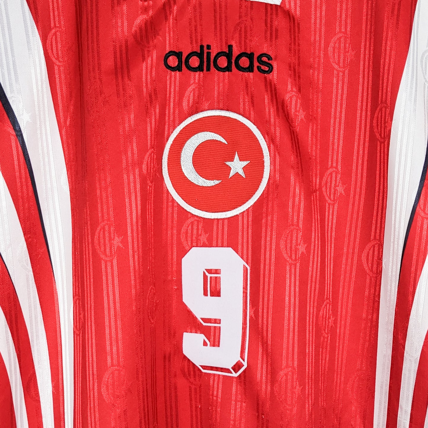 Authentic Turkey 1996/97 Home - Hakan Sukur #9 Size L