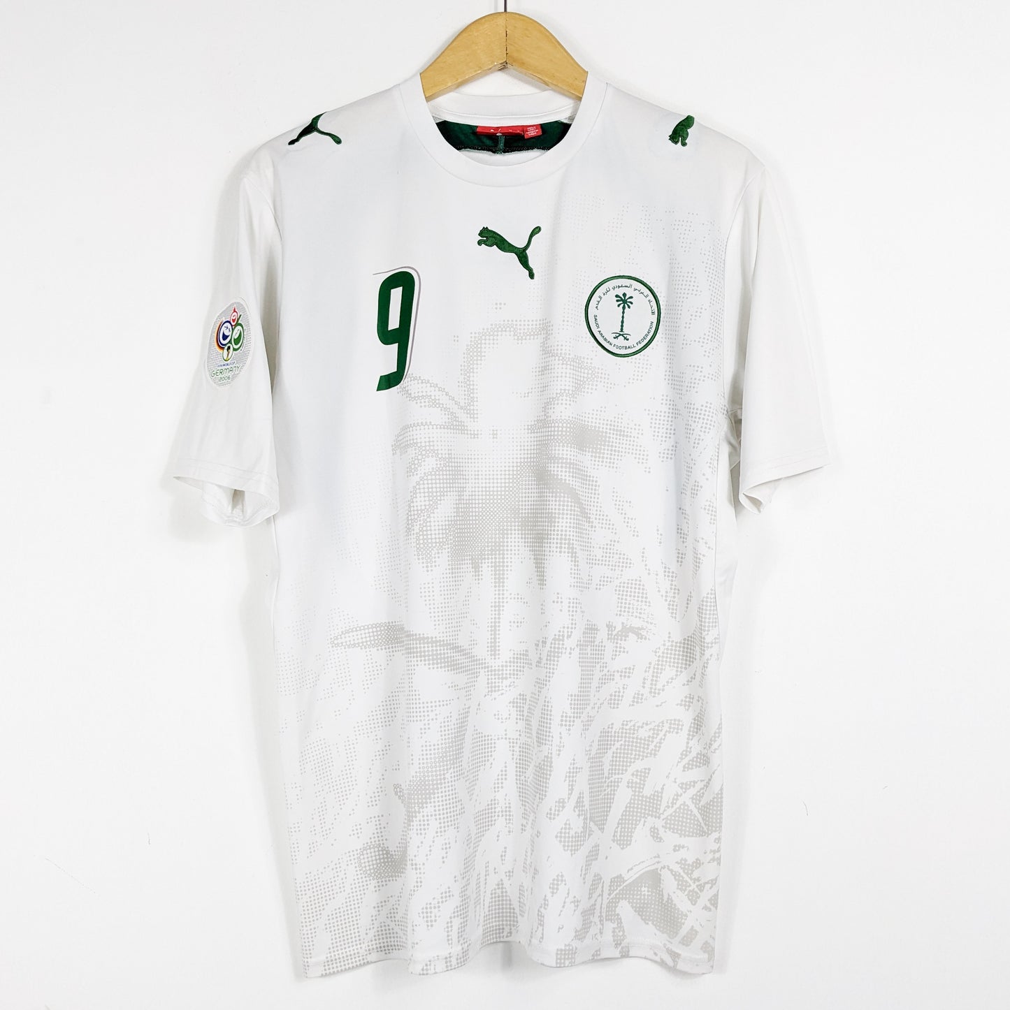 Authentic Saudi Arabia 2006 Away - Al Jaber #9 Size M