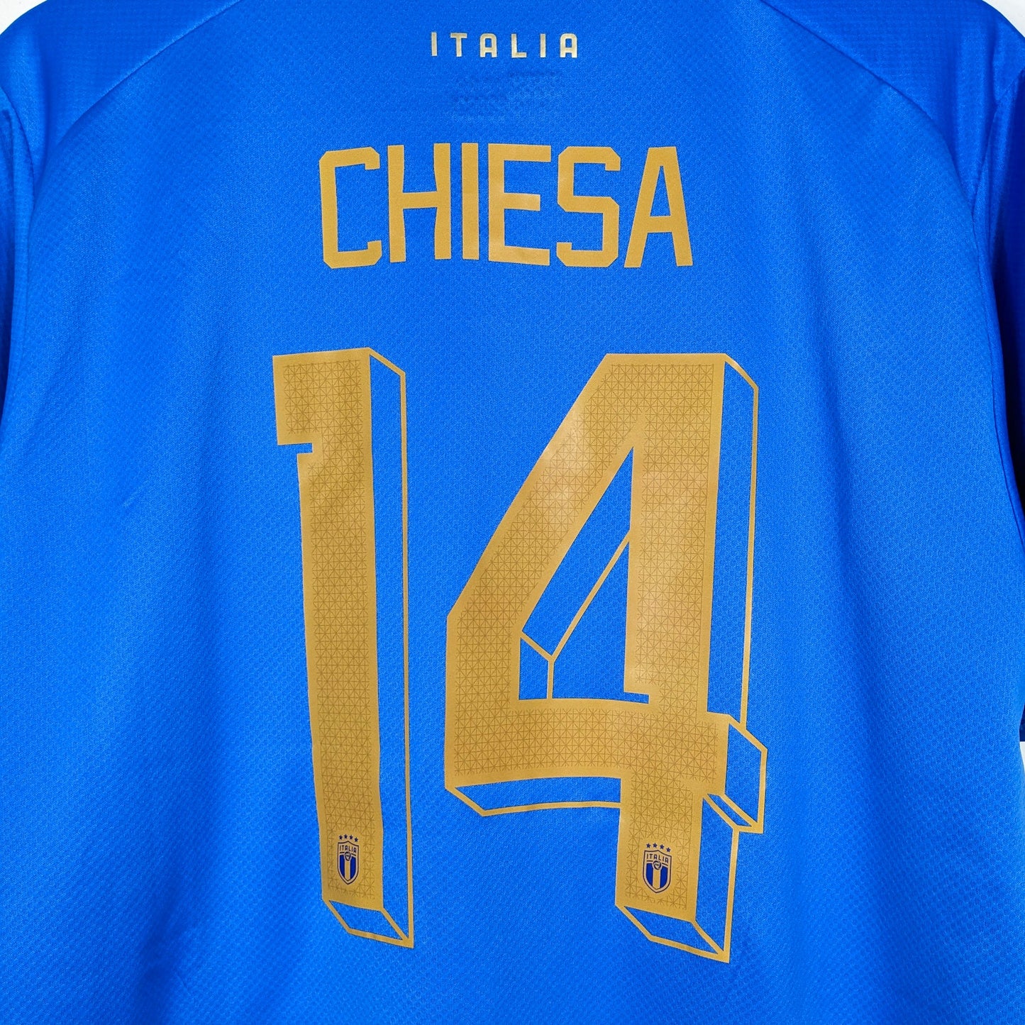 Authentic Italy 2022/23 Home - Chiesa #14 Size L