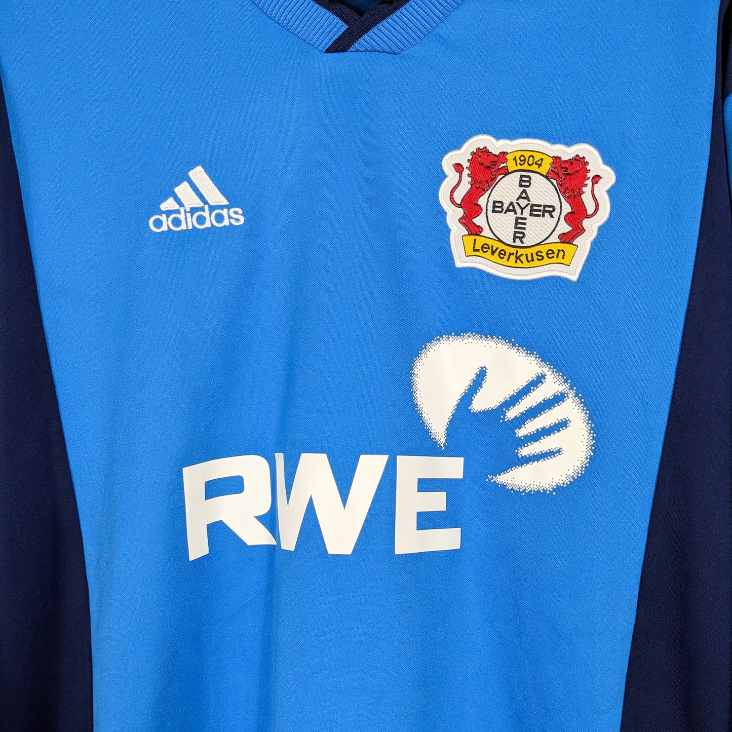 Authentic Bayer Leverkusen 2001/02 Away - Roque Junior #3 Size XL (player Issue) ( Long sleeve)