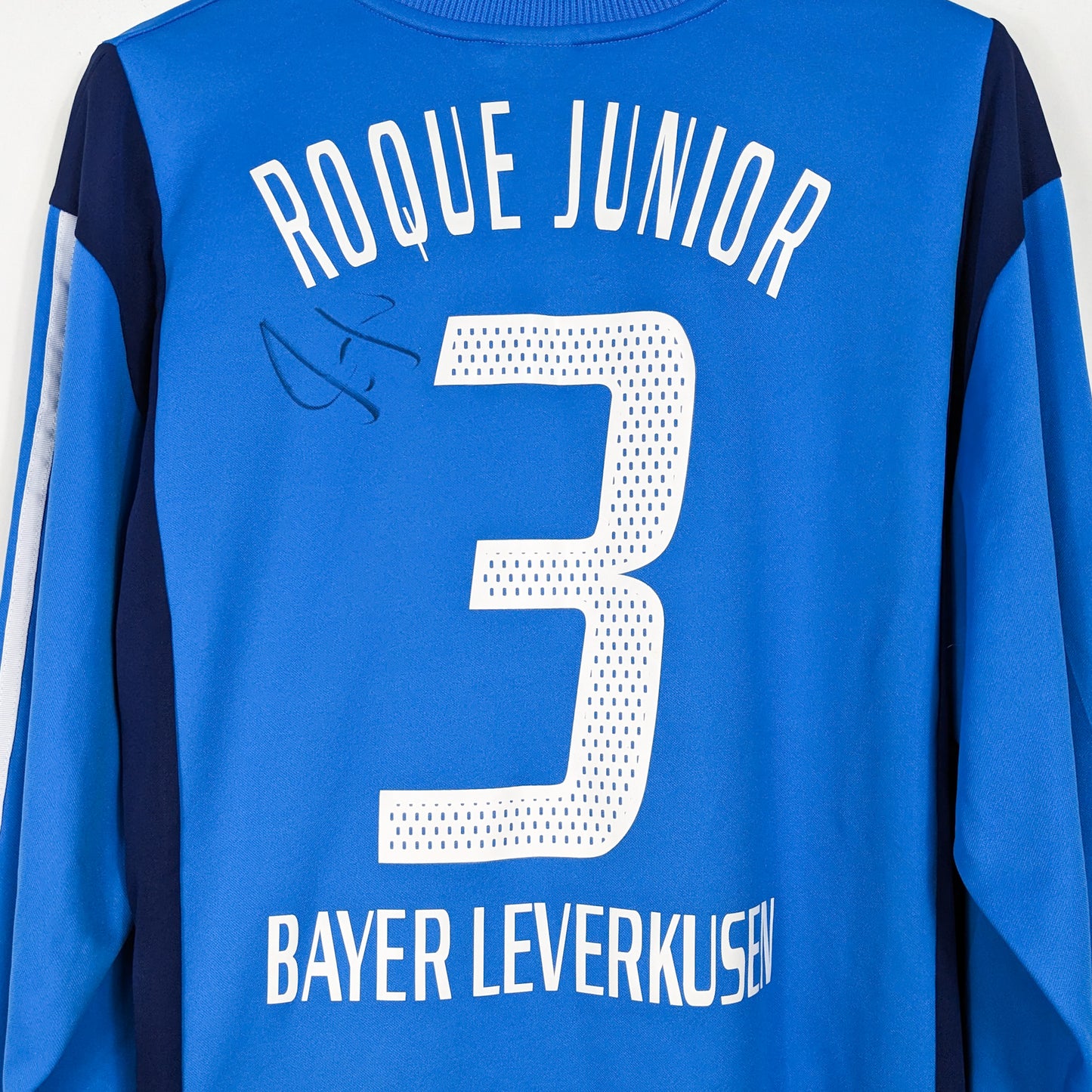 Authentic Bayer Leverkusen 2001/02 Away - Roque Junior #3 Size XL (player Issue) ( Long sleeve)