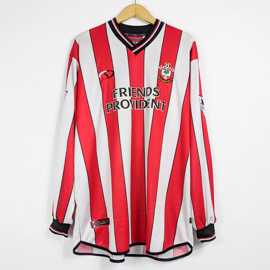 Authentic Southampton 2001/02 Home - Monk #25 Size XXL (Longsleeve)