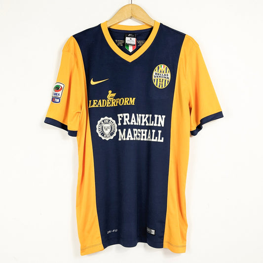 Authentic Hellas Verona 2014/15 Home - Saviola #7 Size L