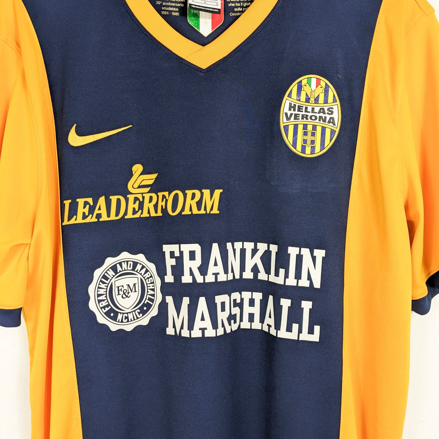 Authentic Hellas Verona 2014/15 Home - Saviola #7 Size L