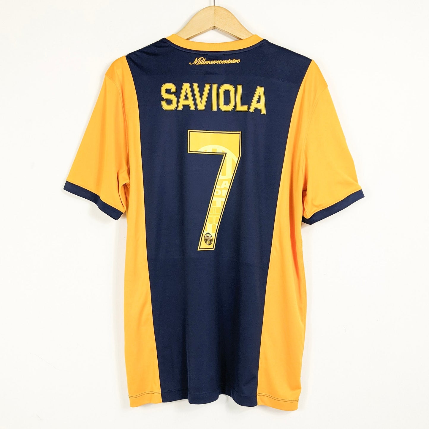 Authentic Hellas Verona 2014/15 Home - Saviola #7 Size L