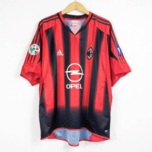 Authentic AC Milan 2004/05 Home - Maldini #3 Size L