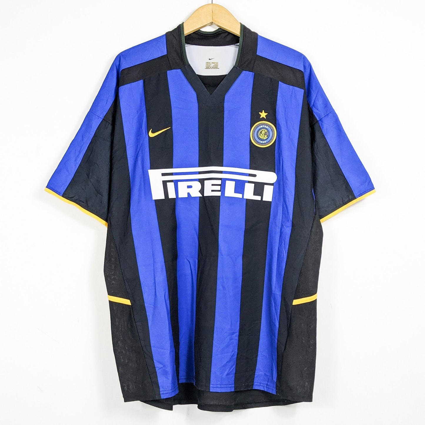 Authentic Inter Milan 2003/04 Home - J.Zanetti #14 Size XL