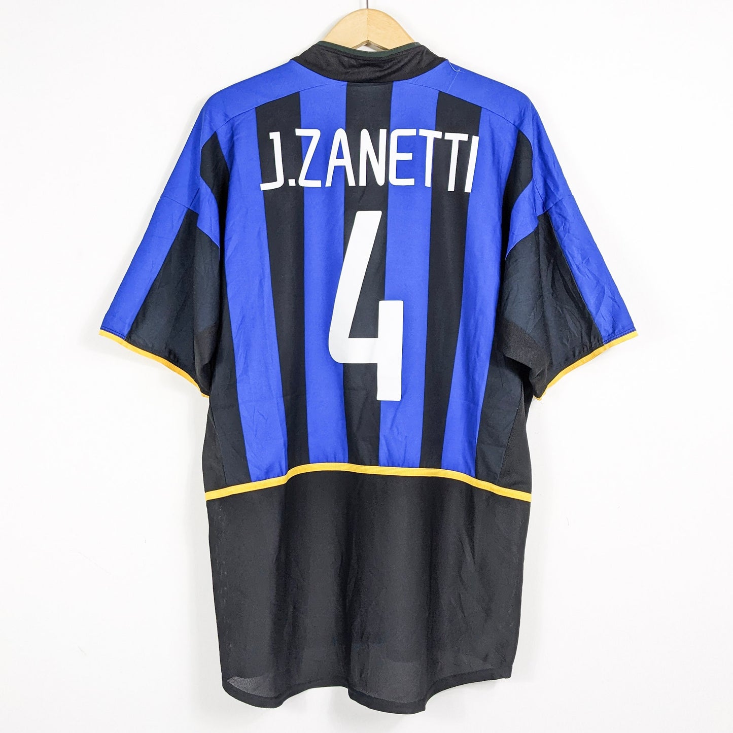 Authentic Inter Milan 2003/04 Home - J.Zanetti #14 Size XL