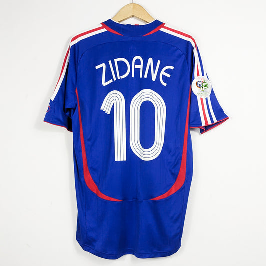 Authentic France 2006 Home - Zinedine Zidane #10 Size L