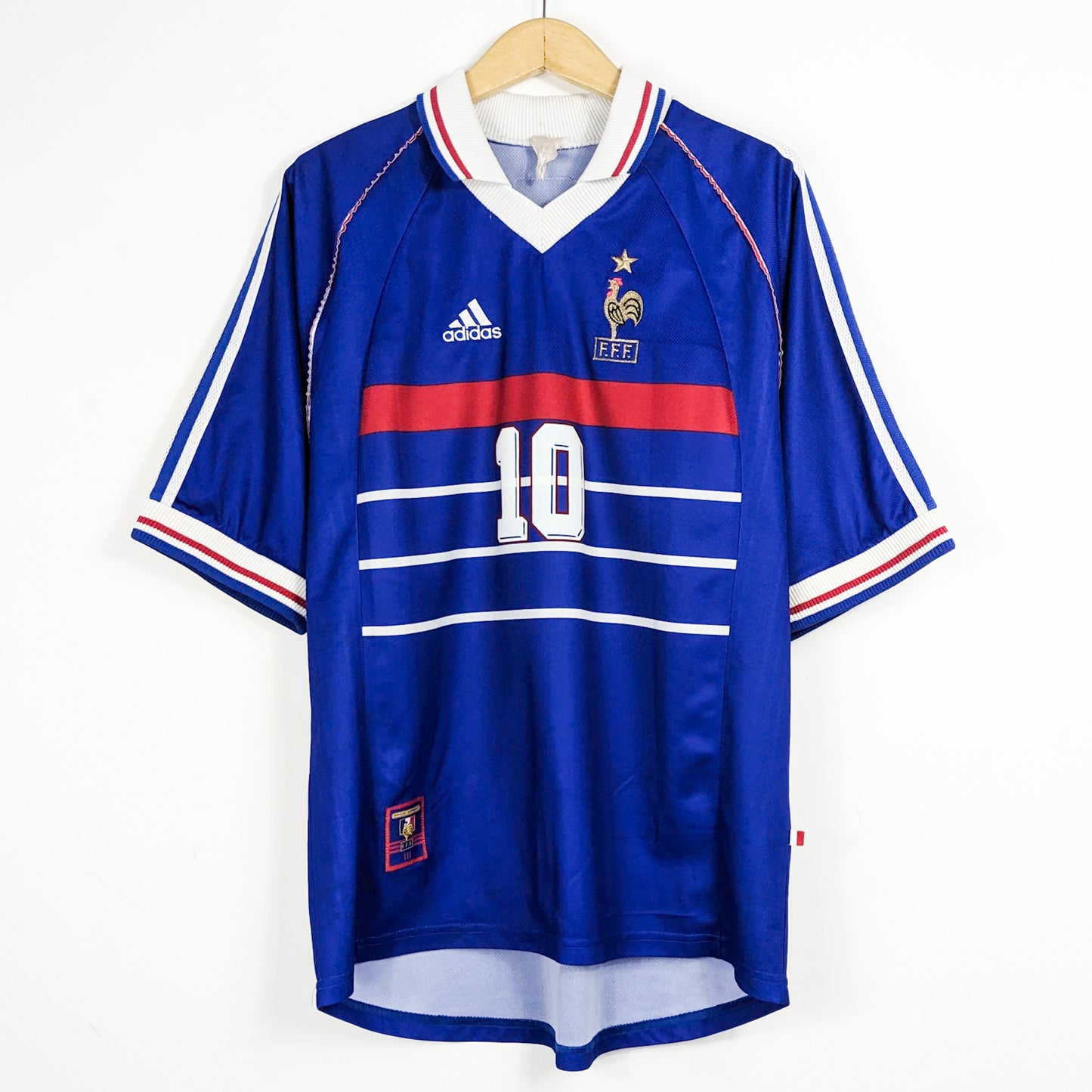 Authentic France 1998 Home - Zinedine Zidane #10 Size XL