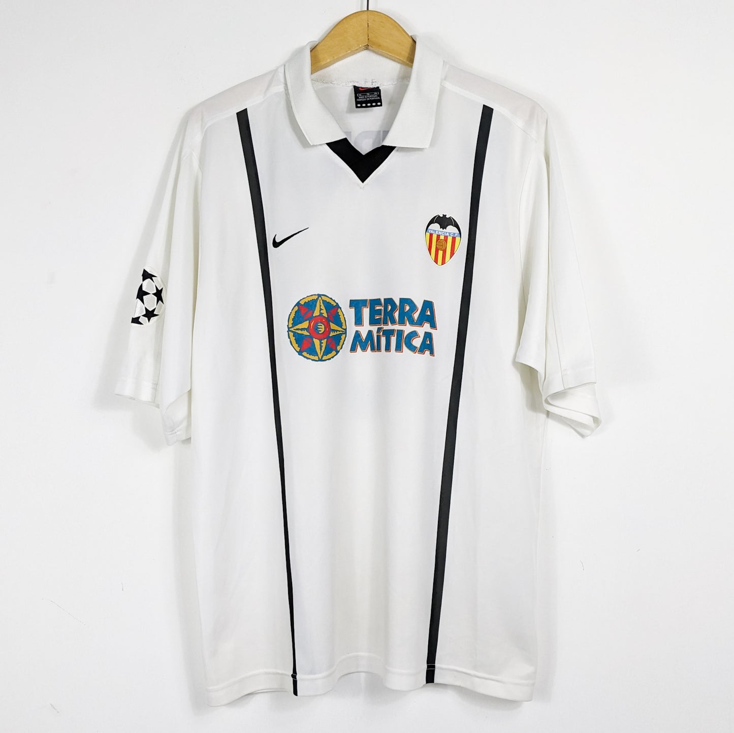 Authentic Valencia 2000/01 Home - Mendieta #6 Size XL (Supporter Version)