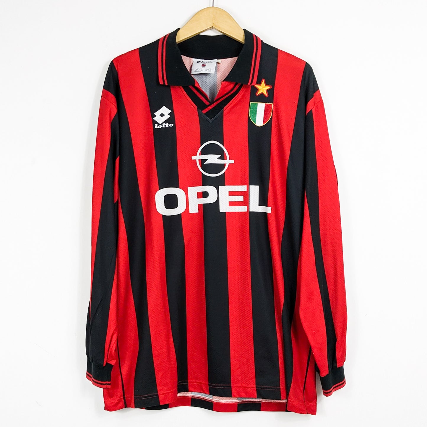 Authentic AC Milan 1996/97 Home - Franco Baresi #6 Size XL (Longsleeve)