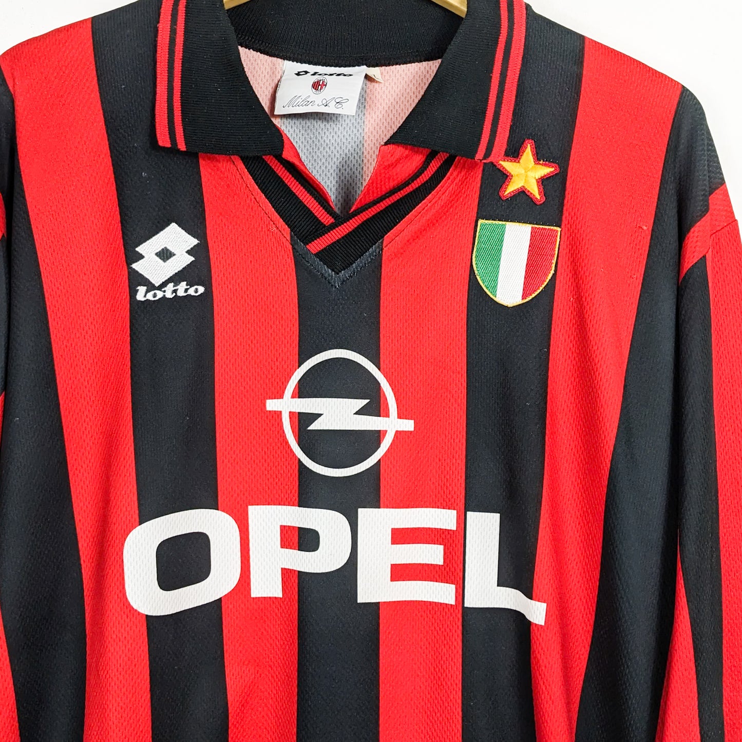 Authentic AC Milan 1996/97 Home - Franco Baresi #6 Size XL (Longsleeve)