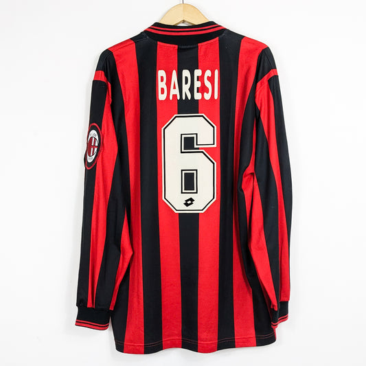 Authentic AC Milan 1996/97 Home - Franco Baresi #6 Size XL (Longsleeve)