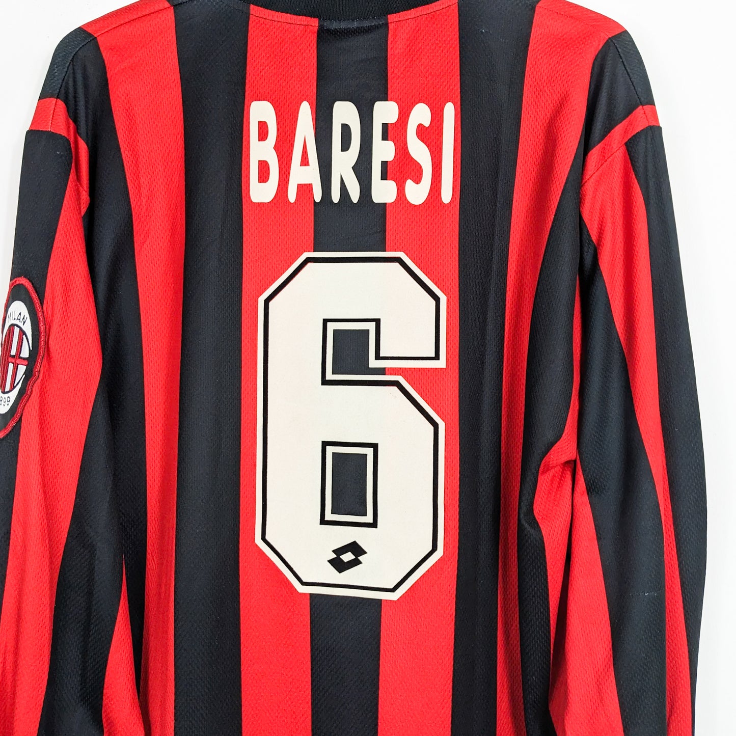 Authentic AC Milan 1996/97 Home - Franco Baresi #6 Size XL (Longsleeve)