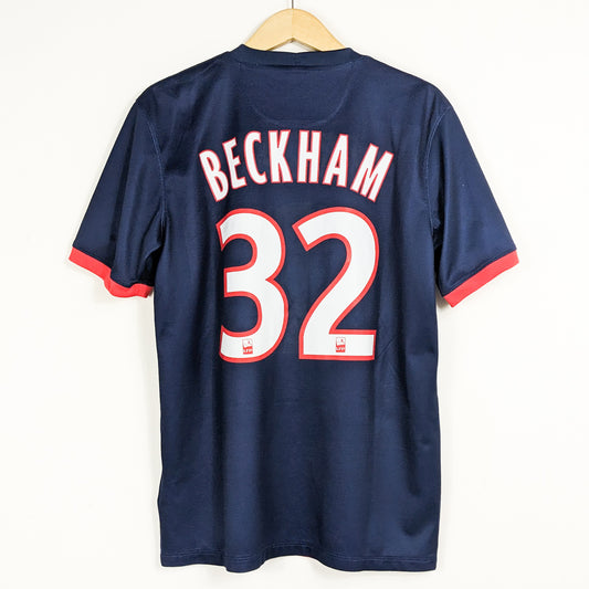 Authentic Paris Saint-Germain 2013/14 Home - David Beckham #32 Size M