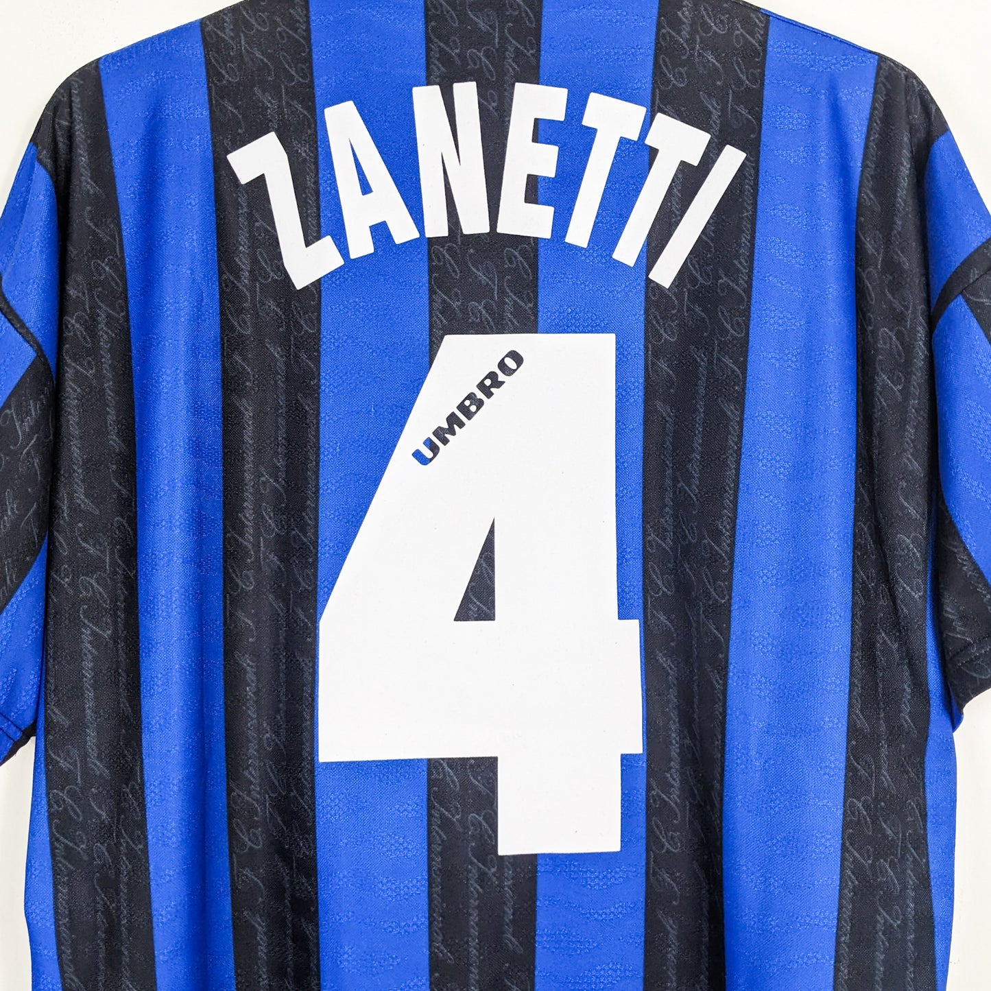 Authentic Inter Milan 1996/97 Home - Javier Zanetti #4 Size L