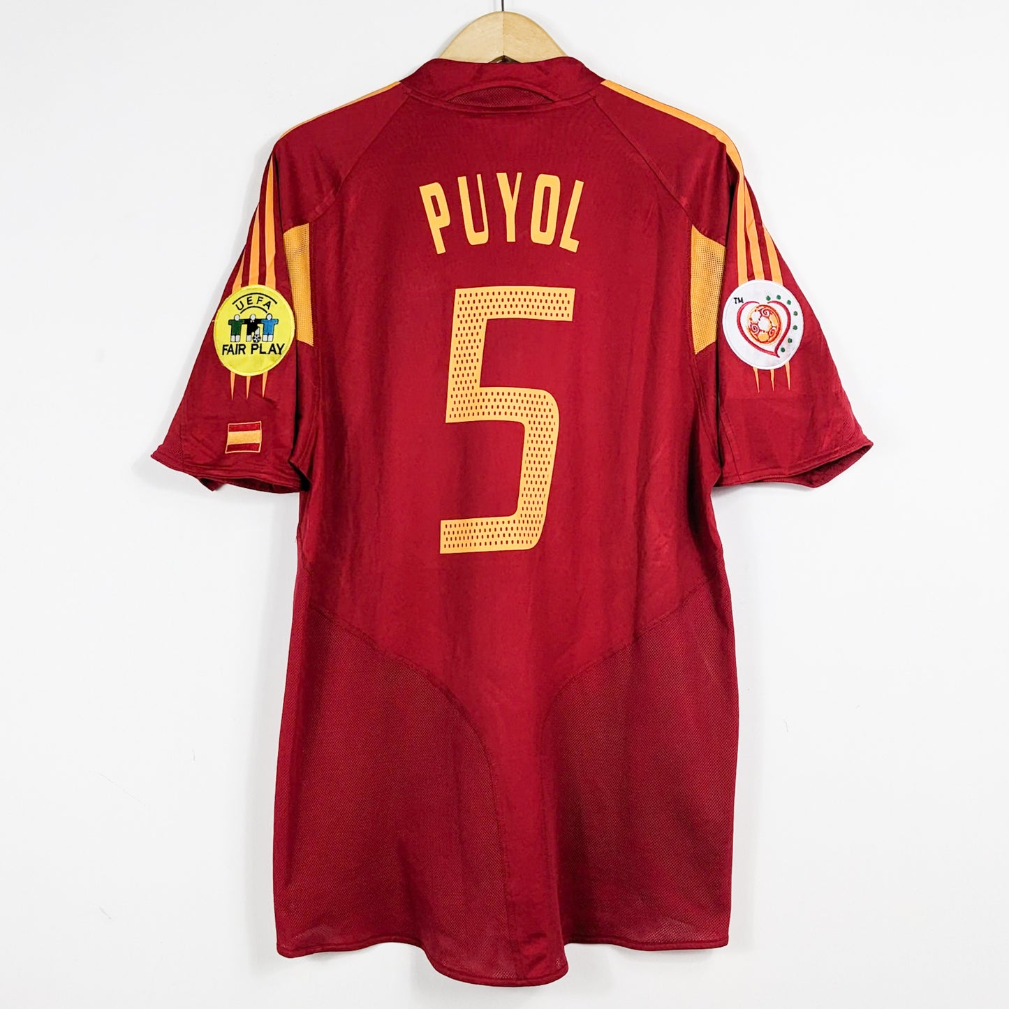 Authentic Spain 2004 Home - Carles Puyol #5 Size L