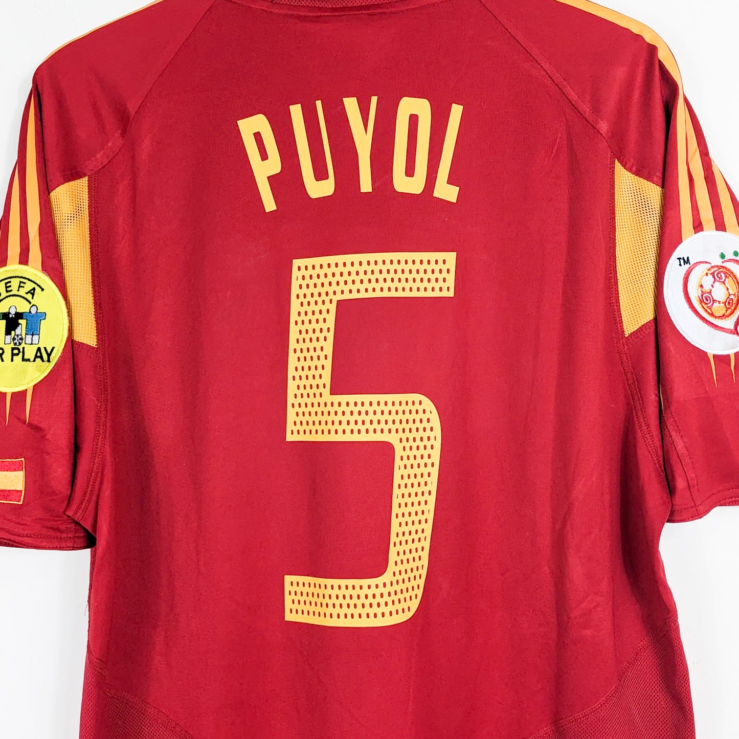 Authentic Spain 2004 Home - Carles Puyol #5 Size L