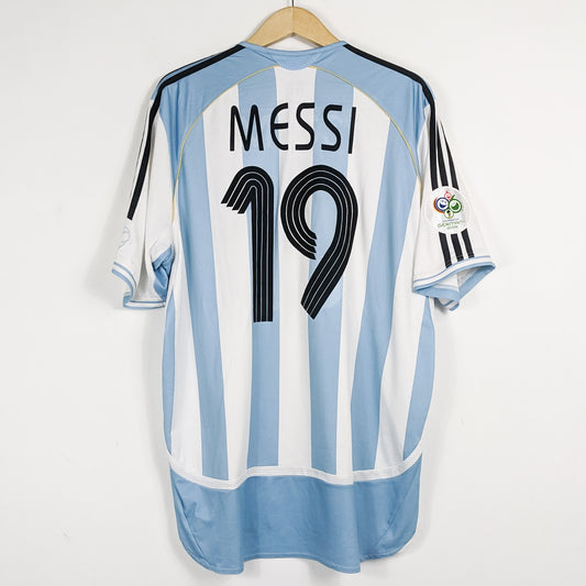 Authentic Argentina 2016 Home - Lionel Messi #19 Size XL