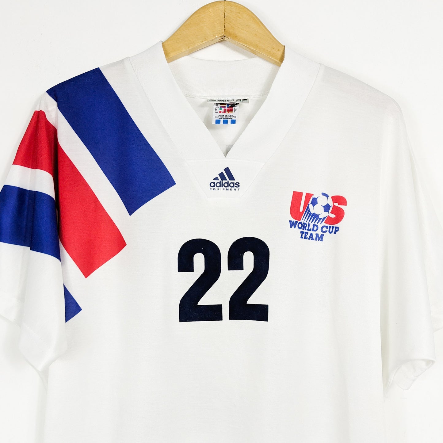 Authentic USA 1992 Home - Alexi Lalas #22 Size L