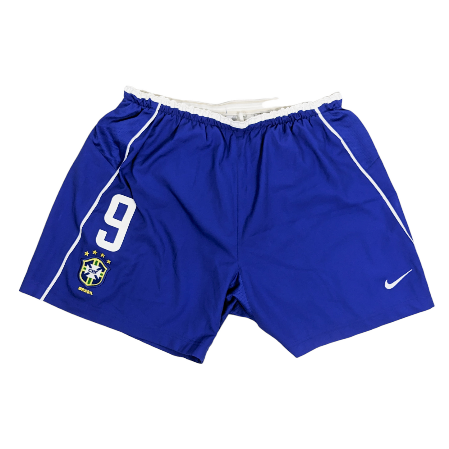 Authentic Brazil 2002 Away - Ronaldo #10 Size L (World Cup) (Player Issue) (With shorts)