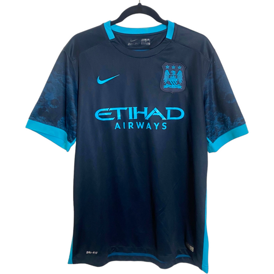 Authentic Manchester City 2015/16 Away - Silva #21 Size L