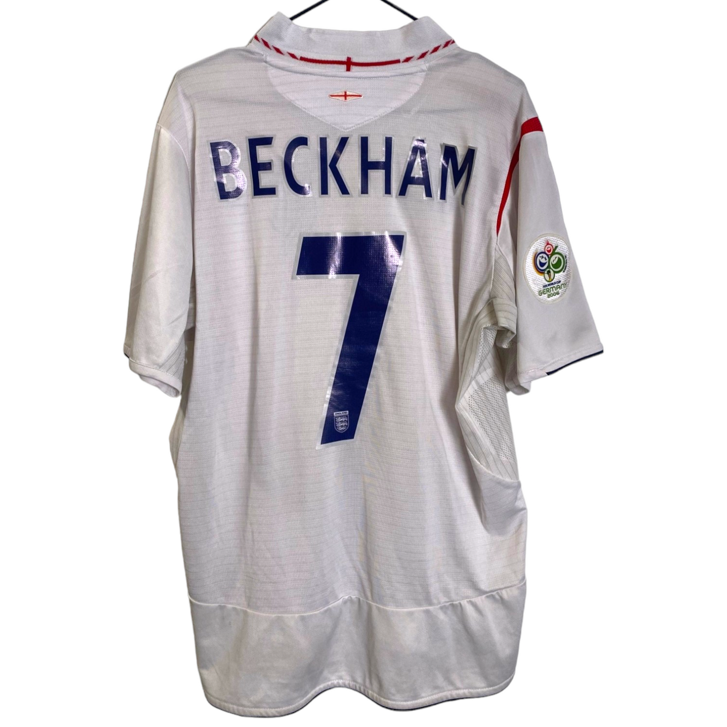 Authentic England 2006 Home - Beckham #7 Size L