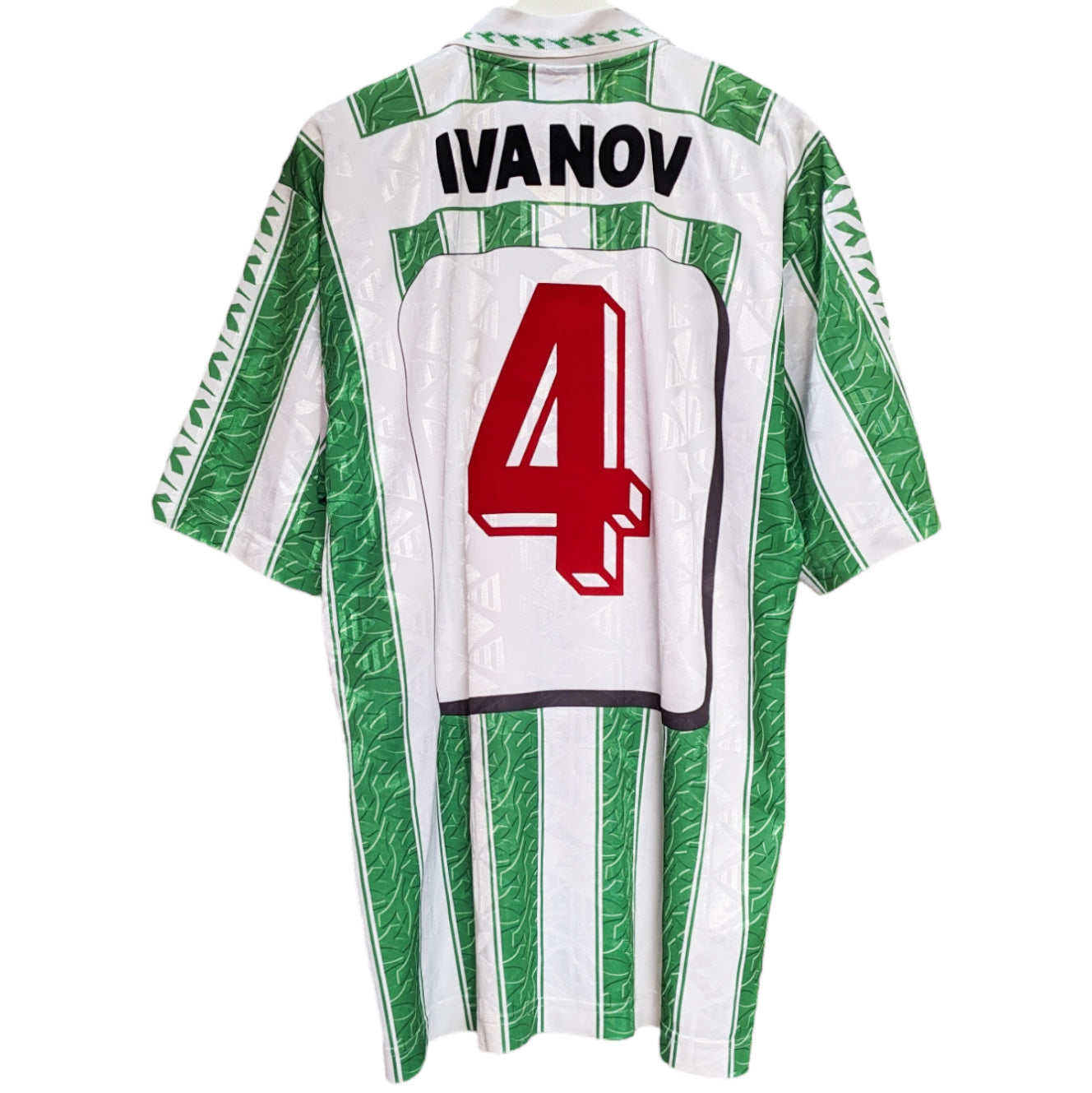 Authentic SK Rapid Wien 1994/95 Home - Ivanov #4 Size XL