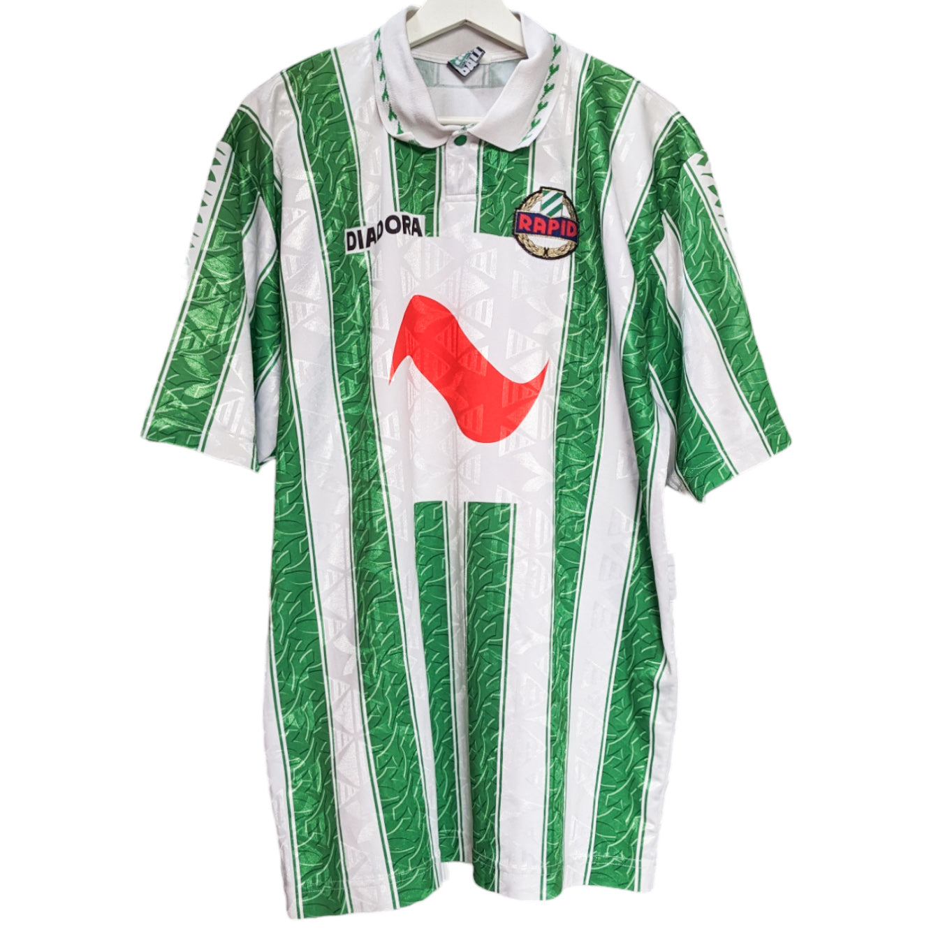 Authentic SK Rapid Wien 1994/95 Home - Ivanov #4 Size XL