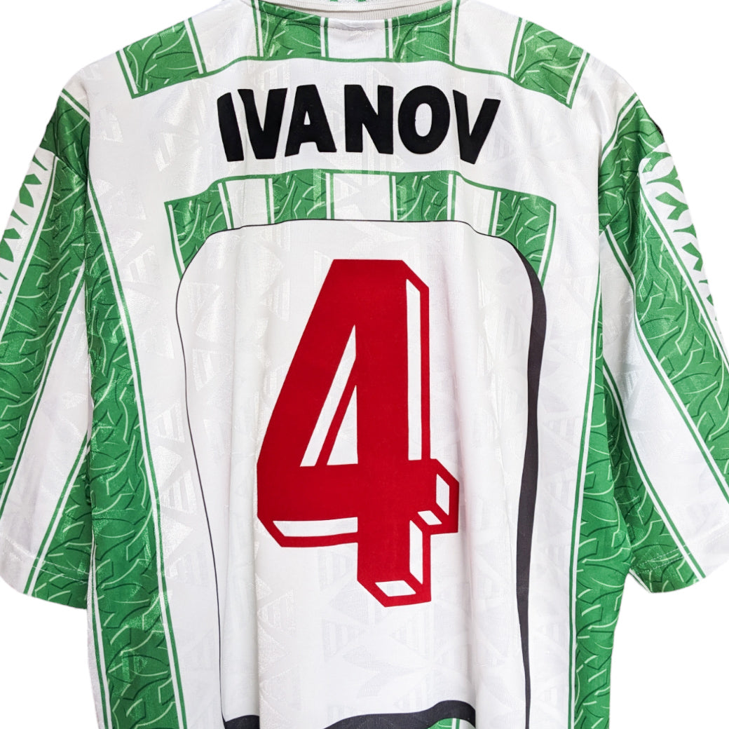 Authentic SK Rapid Wien 1994/95 Home - Ivanov #4 Size XL