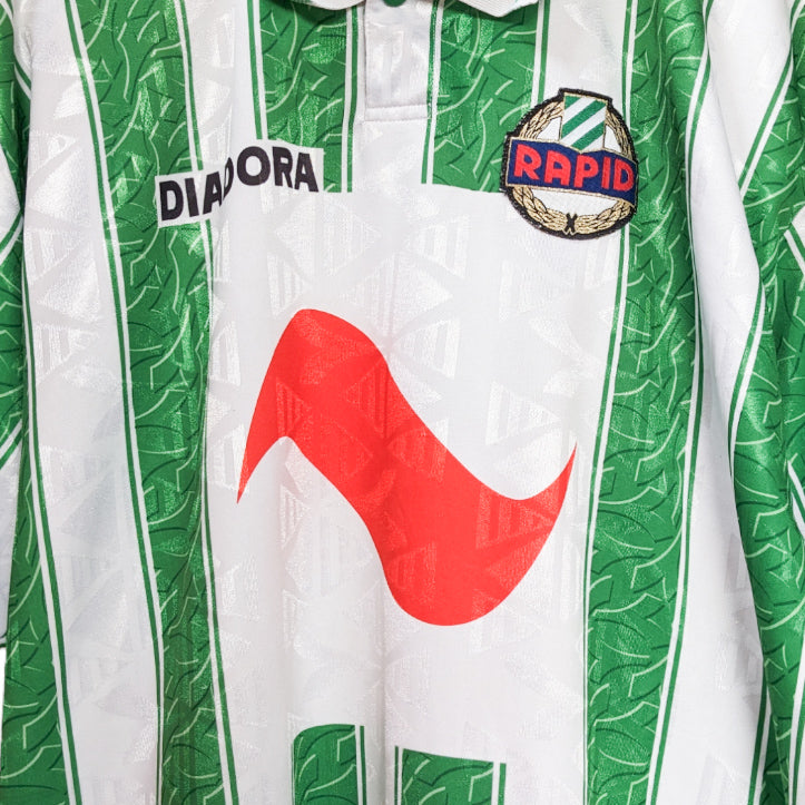 Authentic SK Rapid Wien 1994/95 Home - Ivanov #4 Size XL