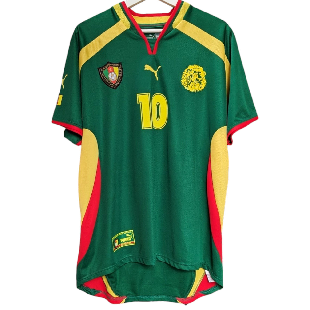 Authentic Cameroon 2000-02 Home - Mboma #10 Size M