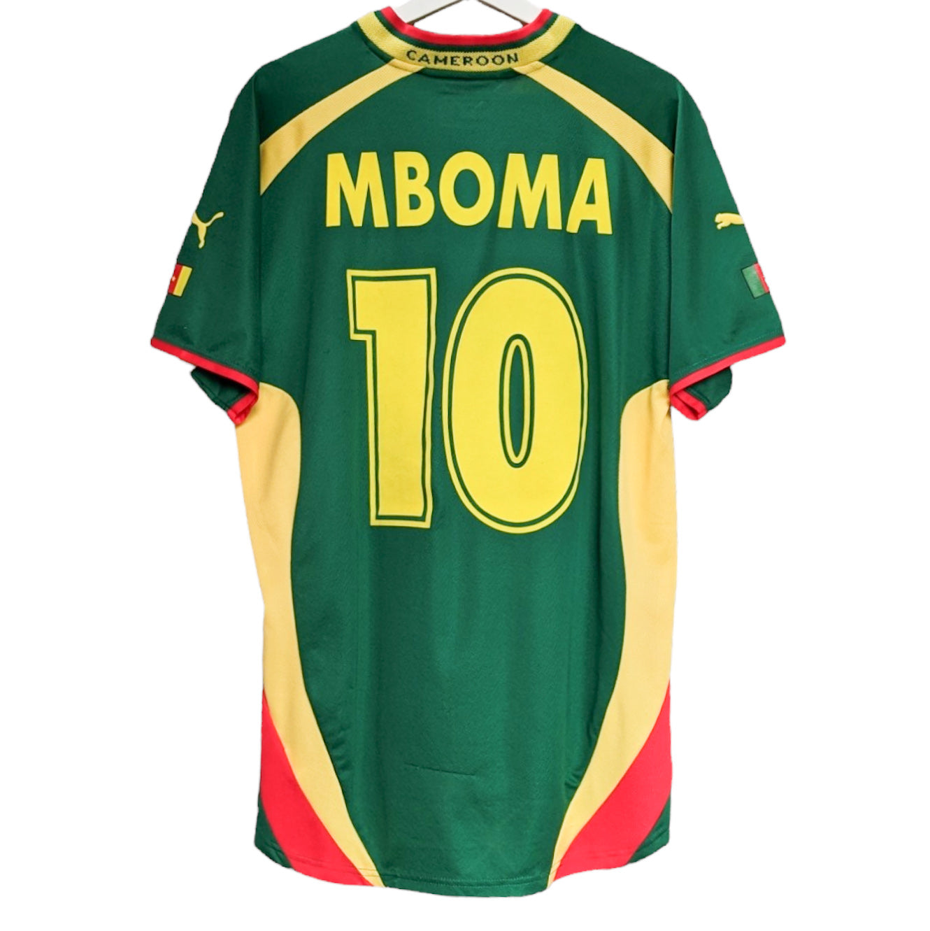 Authentic Cameroon 2000-02 Home - Mboma #10 Size M