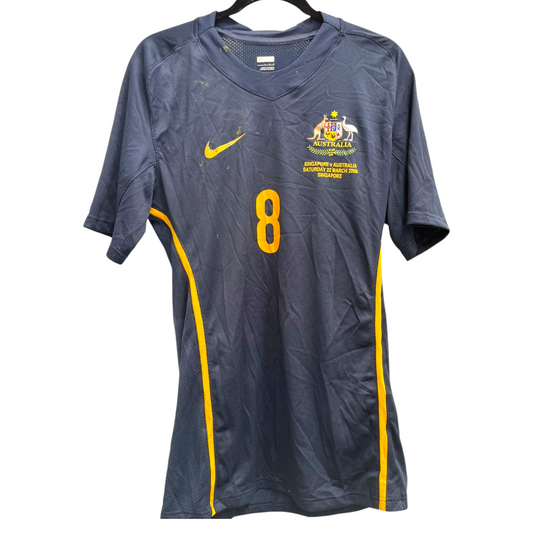 Authentic Australia 2008 Away - Archie Thompson #8 Size M (Matchworn)