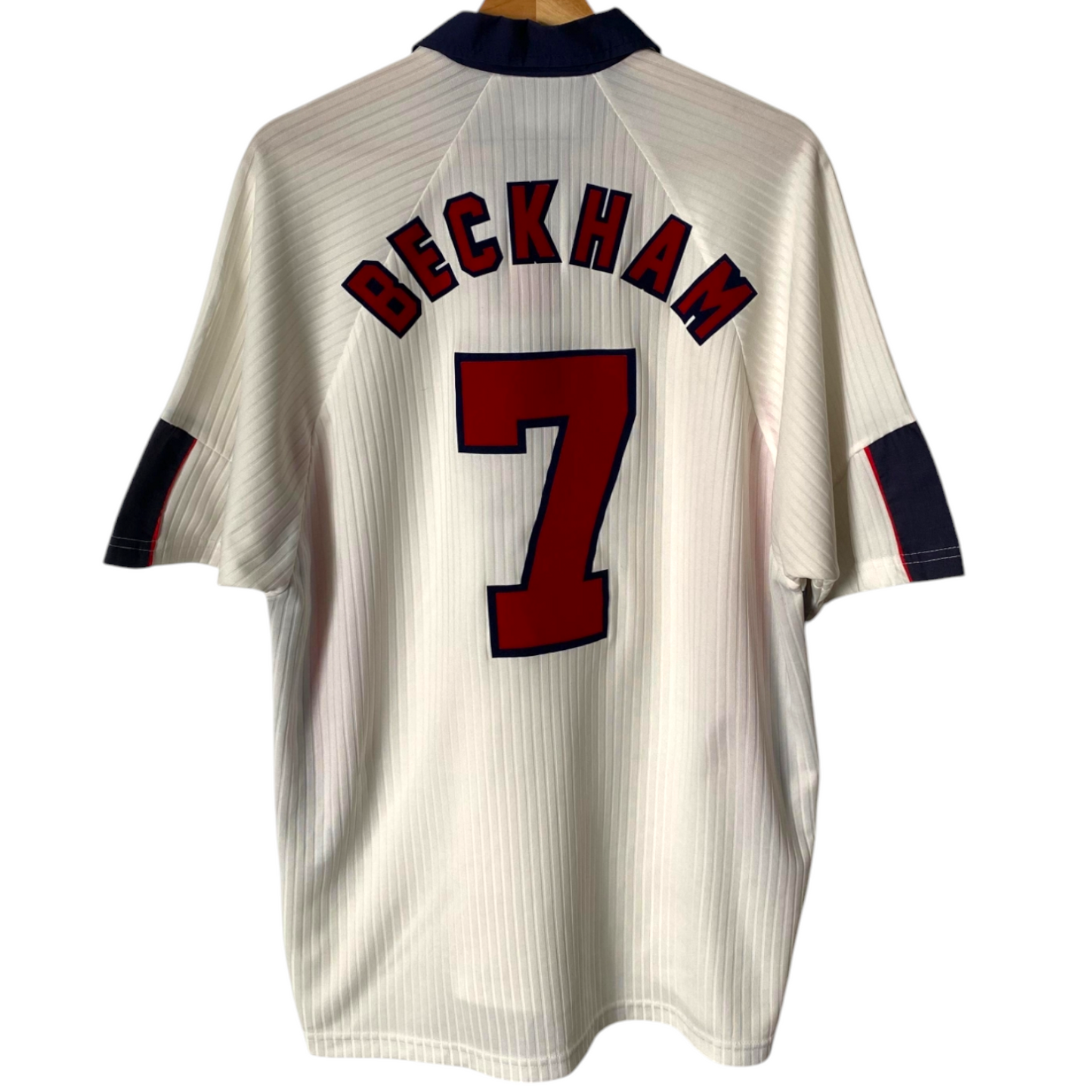 Authentic England 1998 Home - Beckham #7 Size XL