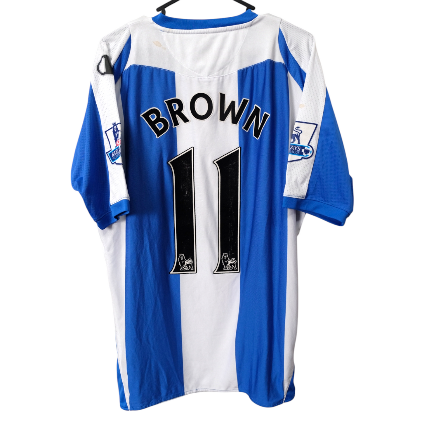 Authentic Wigan Athletic 2008/09 Home - Brown #11 Size M (Matchworn)