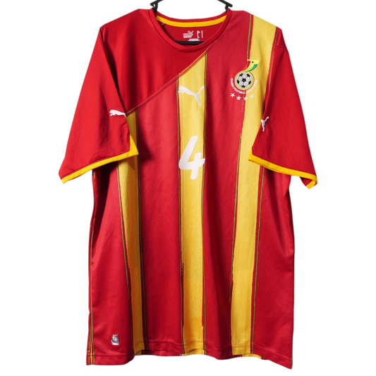 Authentic Ghana 2010/11 Home - John Pantsil #4 Size L