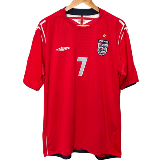 Authentic England 2004 Away - Beckham #7 Size XL