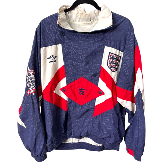Authentic England 1990/92 Track Jacket - Size fit L