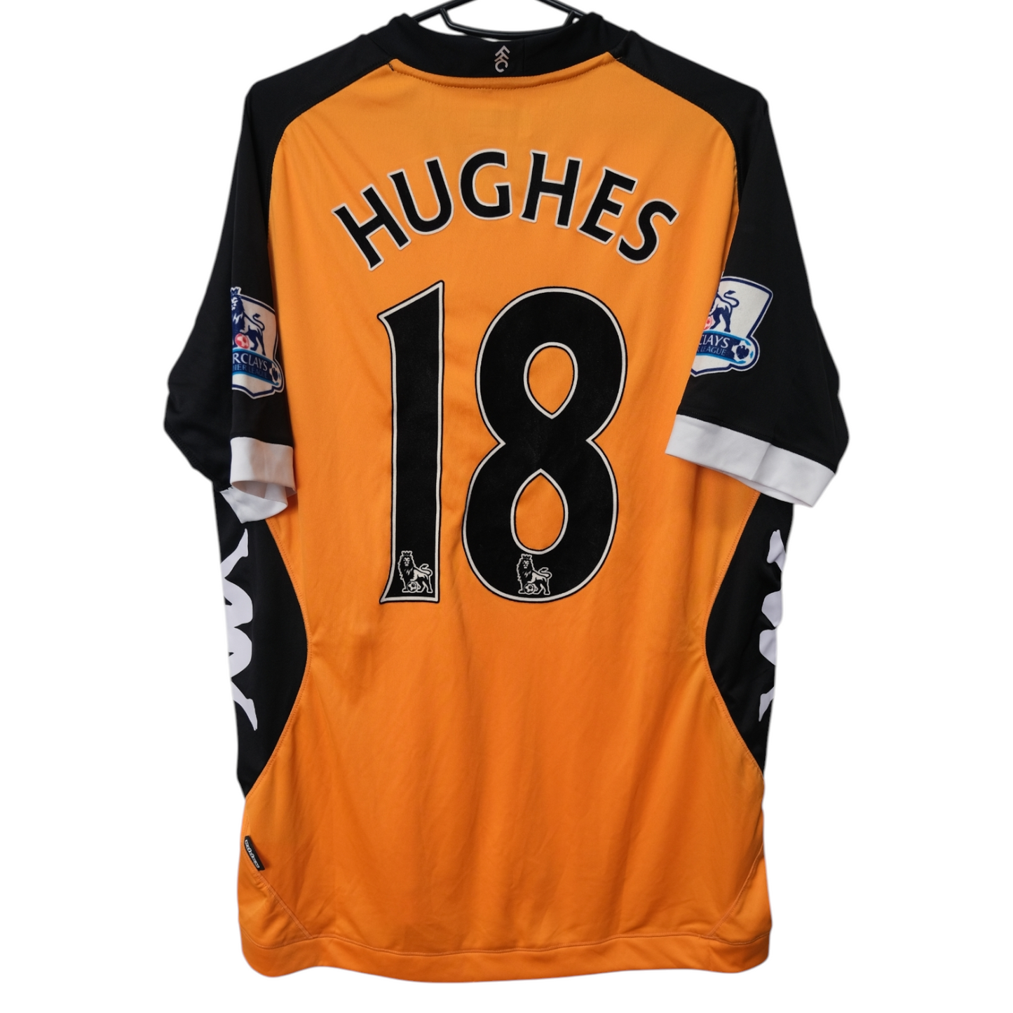 Original Fulham 2012/13 Away - Aaron Hughes #18 Size L (Matchworn)