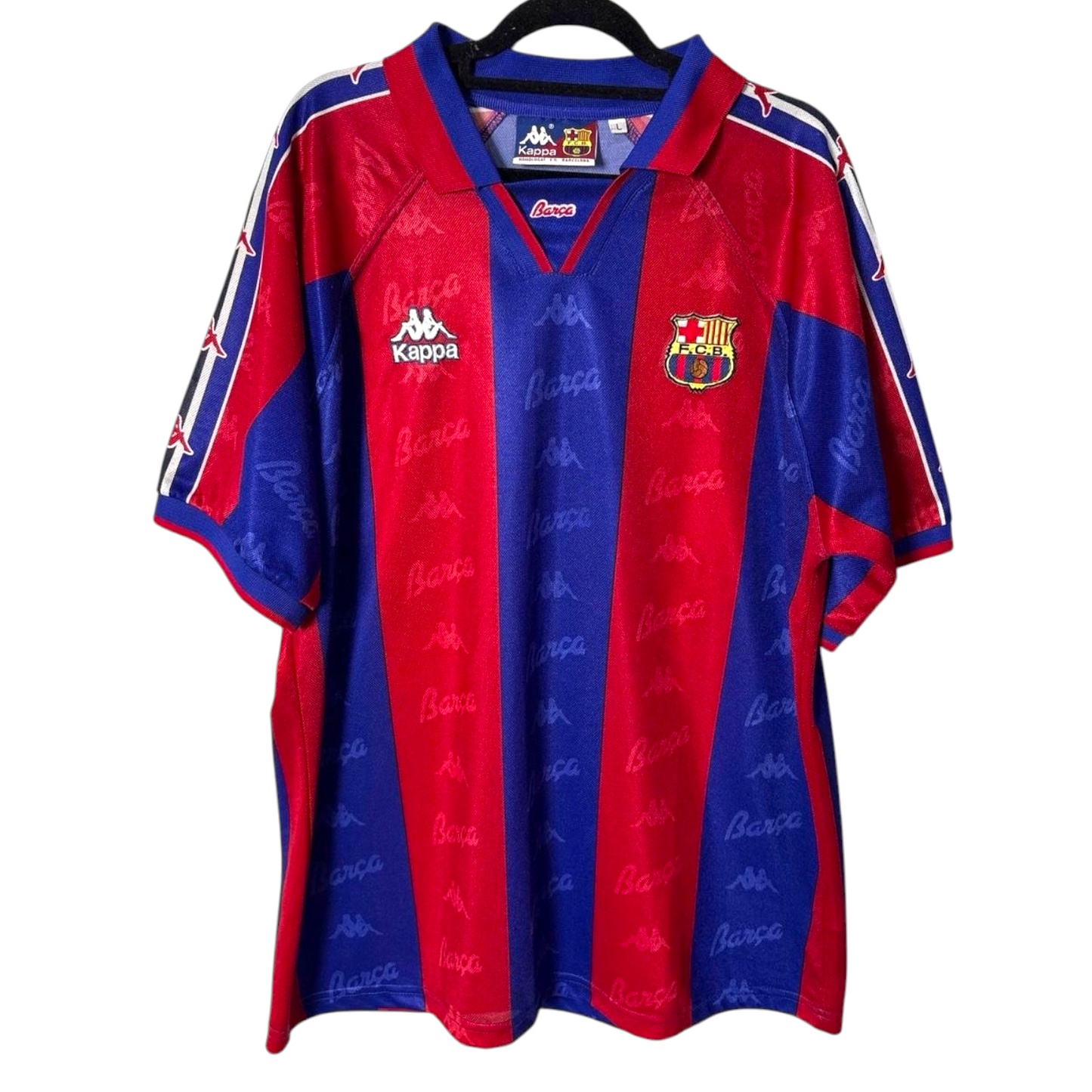 Original Barcelona 1996/97 Home - De La Pena #23 Size L