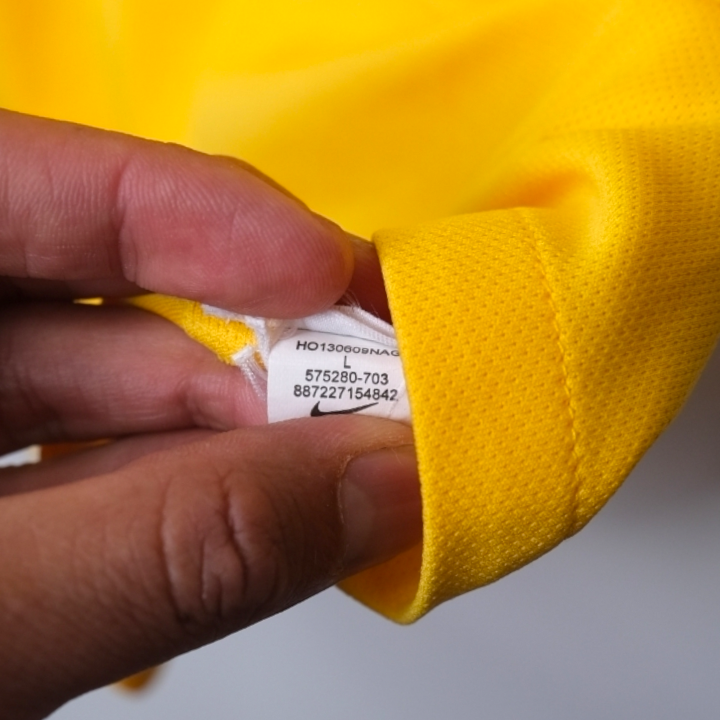 Original Brazil 2014 Home - Neymar #10 Size L fit M (Player Issue) (Long sleeve)