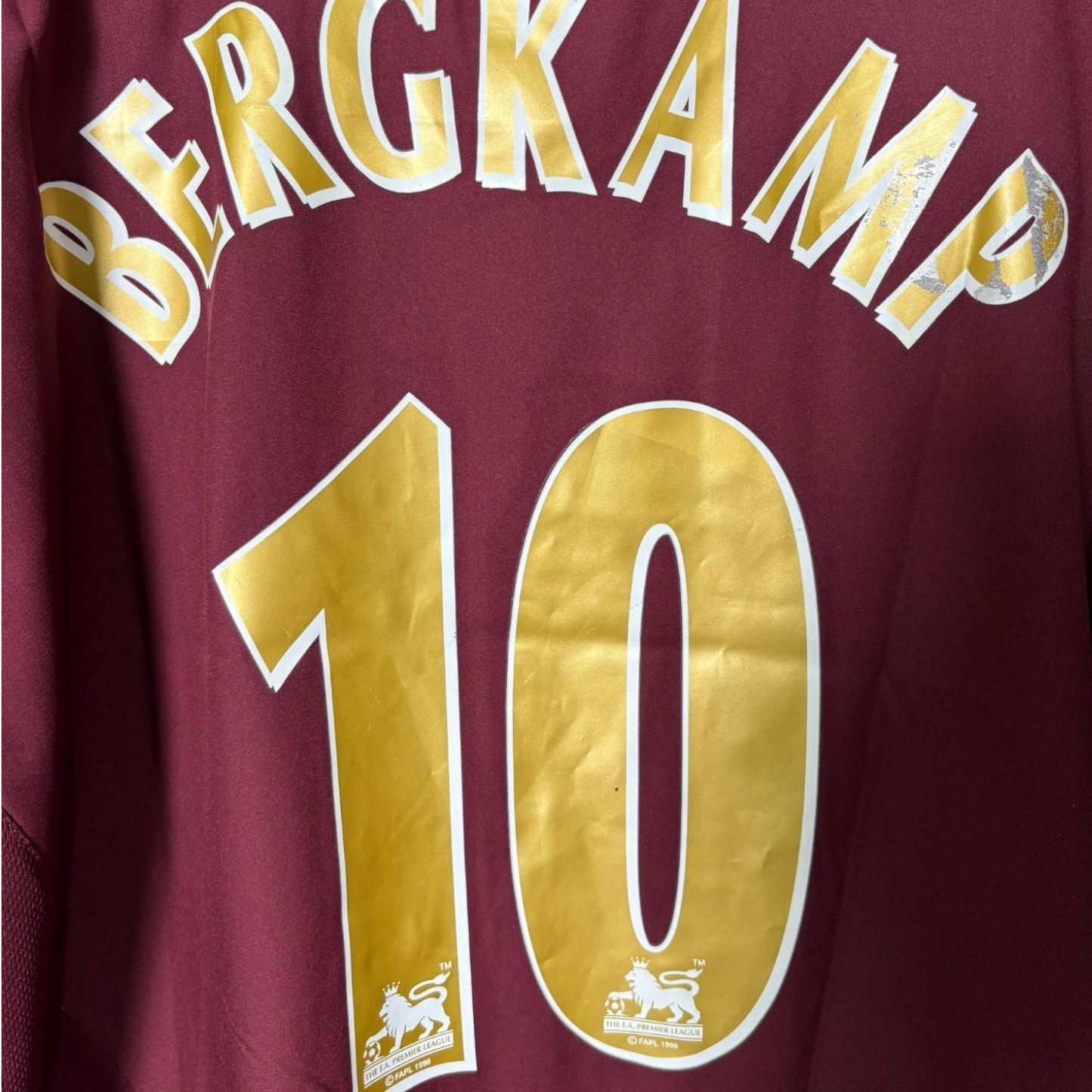 Original Arsenal 2005/06 Home - Bergkamp #10 Size L